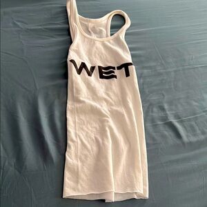 Yeezy x Mowola WET tank size 1 brand new never worn- White Tank Top with Black